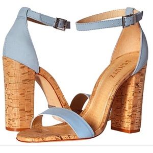 Schutz Enida in cork/light blue S8
